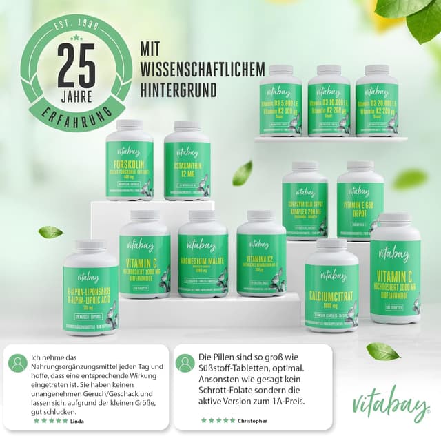 Thumbnail 5 de Vitabay Folsäure 1000 mcg Tabletten 💊