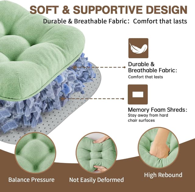 Thumbnail 5 de Betu Chair Cushions 16x16x3.5 Sage Green