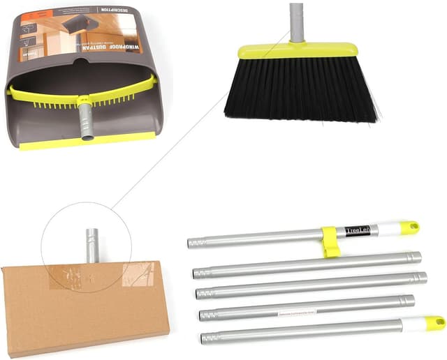 Thumbnail 6 de TreeLen Broom and Dustpan Set with Long Handle—Snap-Together Stand-Up Sweep Combo