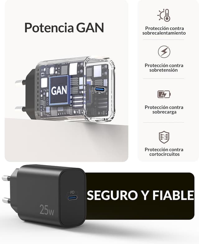 Thumbnail 3 de Samsung Galaxy S25 Ultra USB-C Cargador 25W ⚡