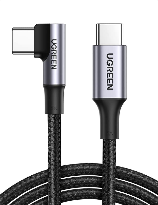 Detalle de UGREEN USB C to USB C Cable 100W, 0.5m