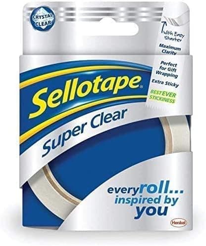 Detalle 2 de Sellotape 1569087 - Cinta adhesiva transparente, 24 mm x 50 m