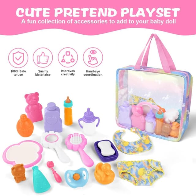 Thumbnail 4 de Aolso Conjunto accesorios muñeca 18 piezas