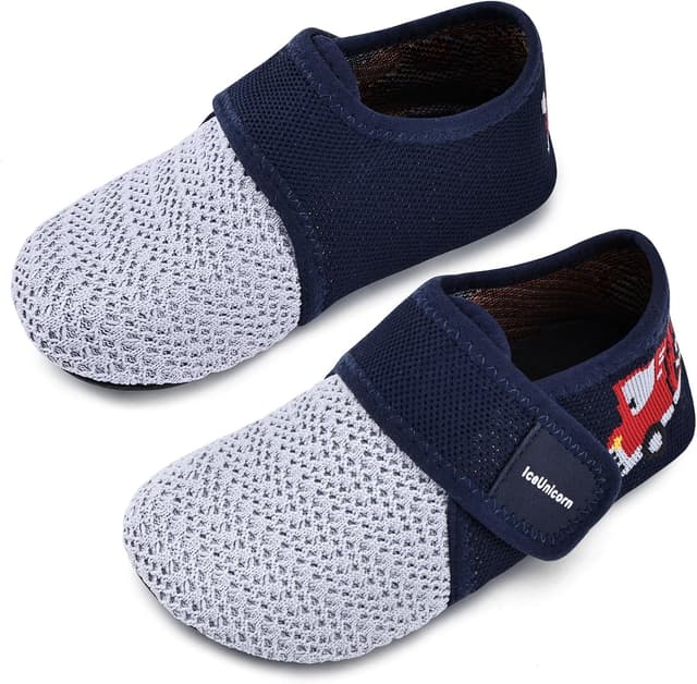 Detalle de IceUnicorn Kinder-Hausschuhe – atmungsaktive, leichte Slipper mit rutschfester Sohle