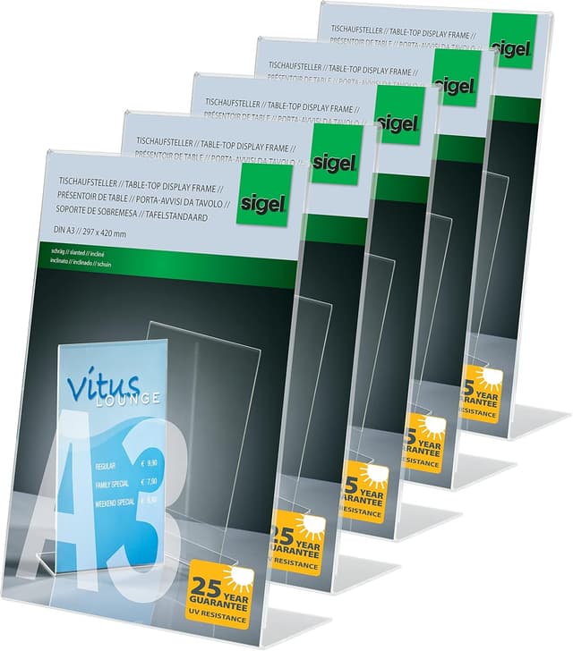 Thumbnail 4 de Sigel TA211 Tischaufsteller A4 schräg