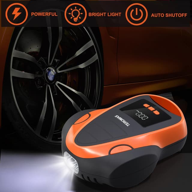 Thumbnail 5 de TEROMAS Tire Inflator Portable Air Compressor 12V