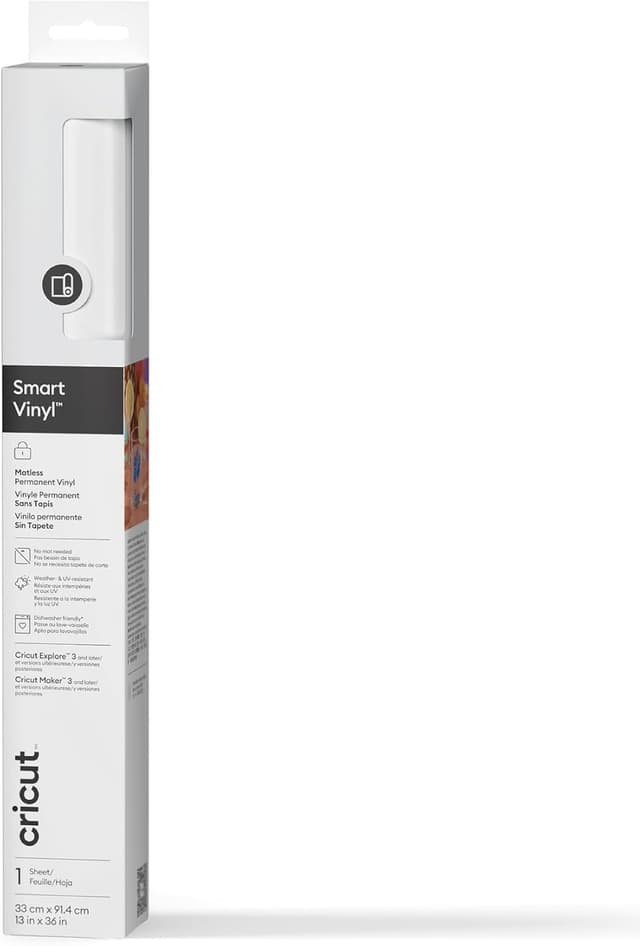 Imagen de Cricut Smart Vinyl Permanente 33x91cm Bianco en OfertitasTOP