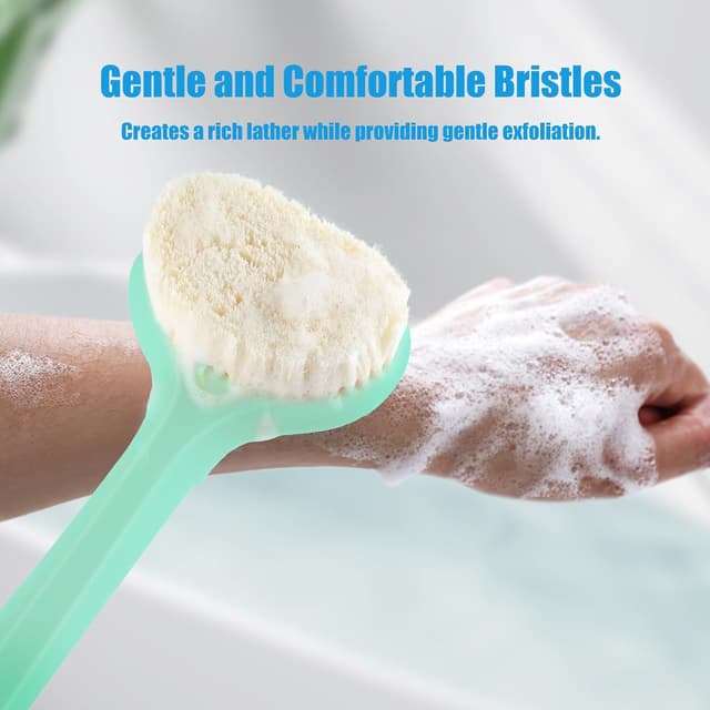 Thumbnail 6 de VANZAVANZU 17-inch Anti-Slip Back Scrubber for Shower & Bath (Celadon Green)