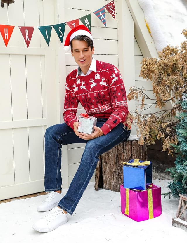 Detalle de Aseniza pull de Noël XXL