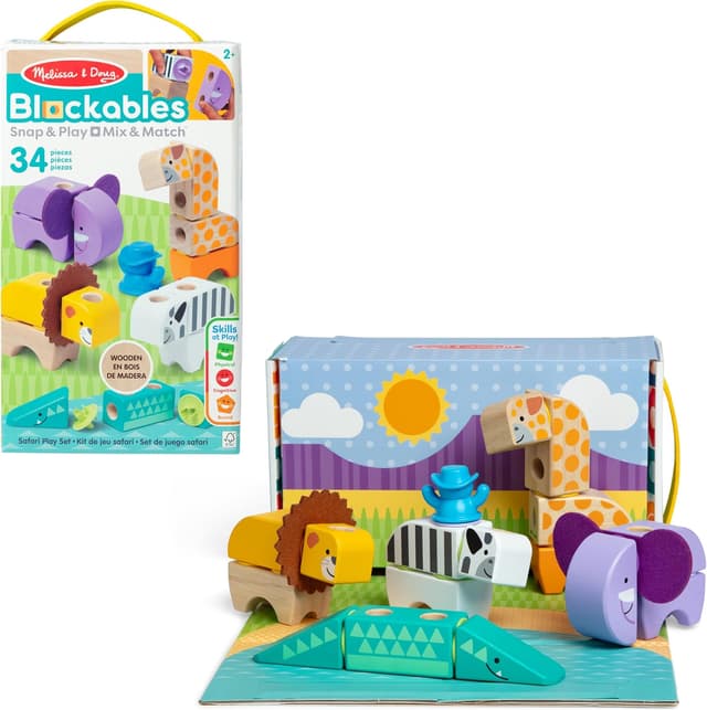 Imagen de Melissa & Doug Blockables Safari 34 Teile 🧩 en OfertitasTOP