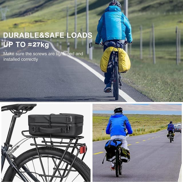 Thumbnail 6 de CXWXC Bicycle Rack 27kg rear touring rack