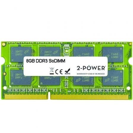 Detalle de 2-Power MultiSpeed 8GB DDR3L 1600MHz SODIMM 204 pin