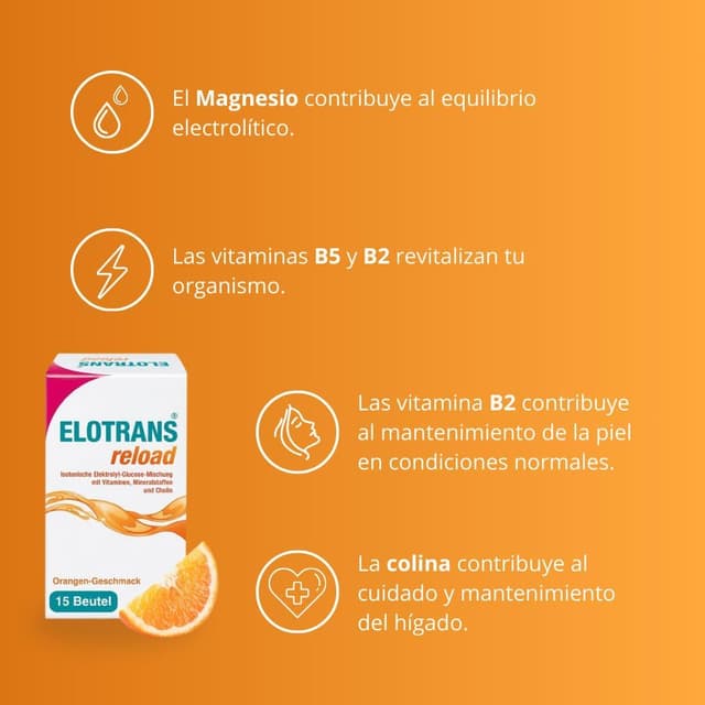 Thumbnail 3 de ELOTRANS Reload electrolitos naranja 15 sobres