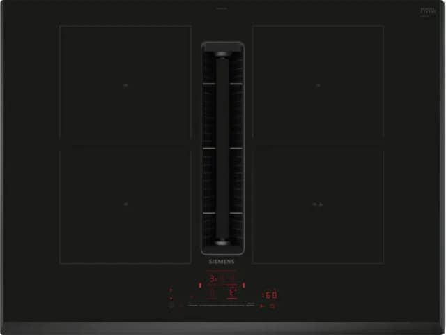 Detalle de Siemens ED751HQ26E placa de inducción 4 zonas