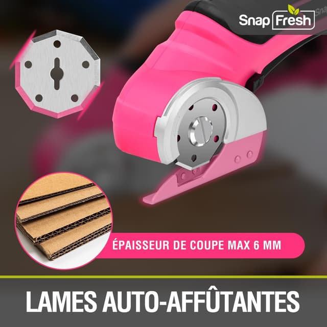 Thumbnail 3 de SnapFresh Ciseaux électrique rotatif 4V pour DIY ✂