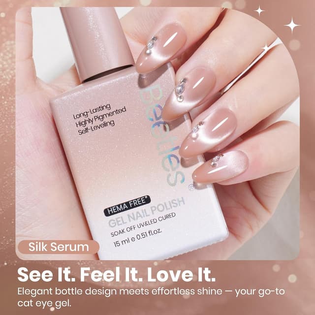 Detalle 2 de Beetles Nude Cat Eye Gel Polish 15ML