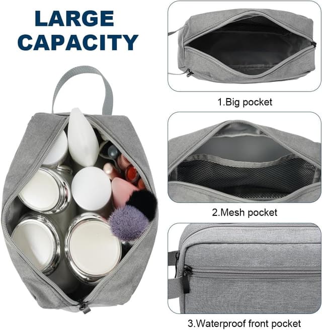 Detalle de Aucuu Beauty Case grande da viaggio impermeabile (borsa da toilette uomo/donna)