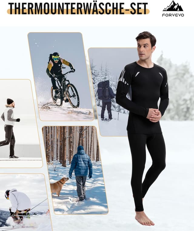 Thumbnail 4 de FORVEVO Thermounterwäsche Herren M‑XL
