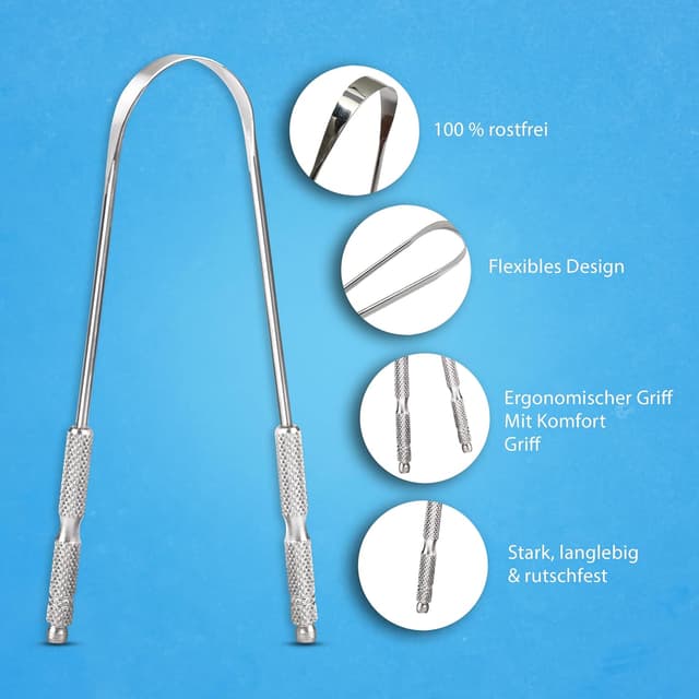 Detalle 2 de HOKIN Zungenschaber Edelstahl 1Pcs