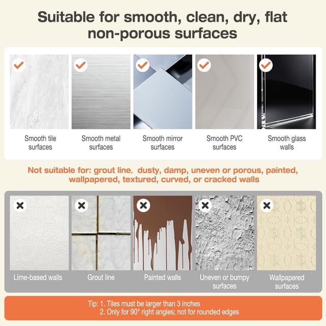 Thumbnail 6 de Lekesky Corner Shower Caddy with Suction Cup (90°) and Towel Bar, Aluminium 2-Pack, Gunmetal Gray