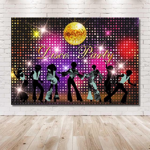 Thumbnail 1 de MEHOFOND 7x5ft Disco Party Backdrop