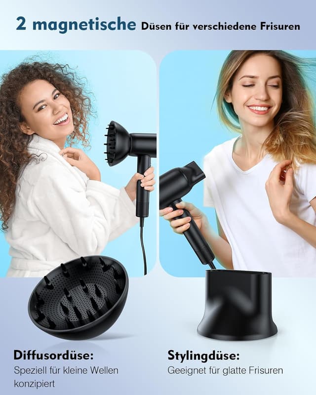 Thumbnail 5 de Föhn Hochgeschwindigkeits 160.000 U/min, leise, mit Diffusor 💇♀