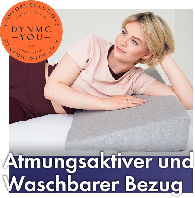 Thumbnail 5 de DYNMC you Keilkissen Bett für ruhige Nächte & Magenberuhigung – Matratzenkeil und Rückenkissen