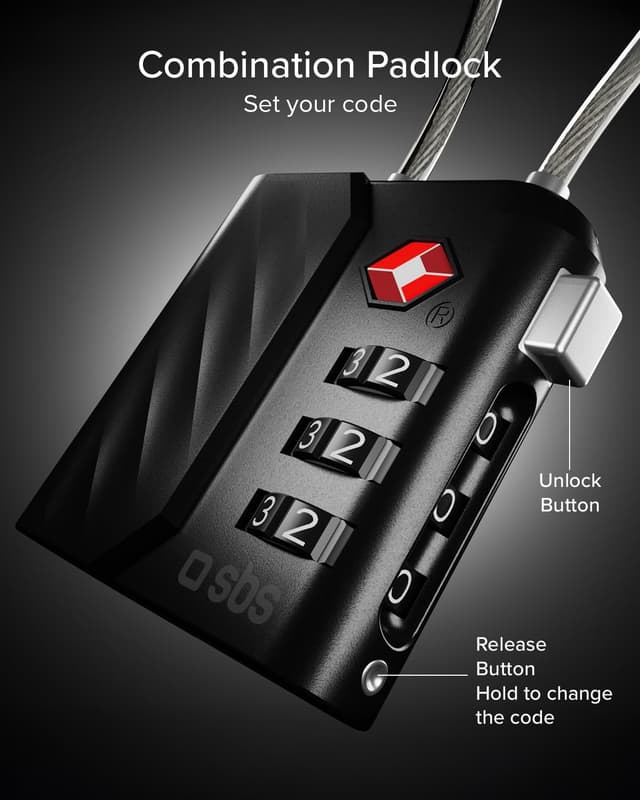 Thumbnail 2 de SBS Track My Lock candado TSA con Find My