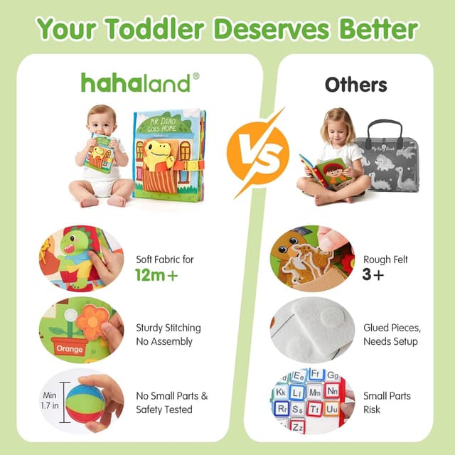 Thumbnail 5 de hahaland Libro Montessori 1-3 anni — libro morbido educativo per bambini