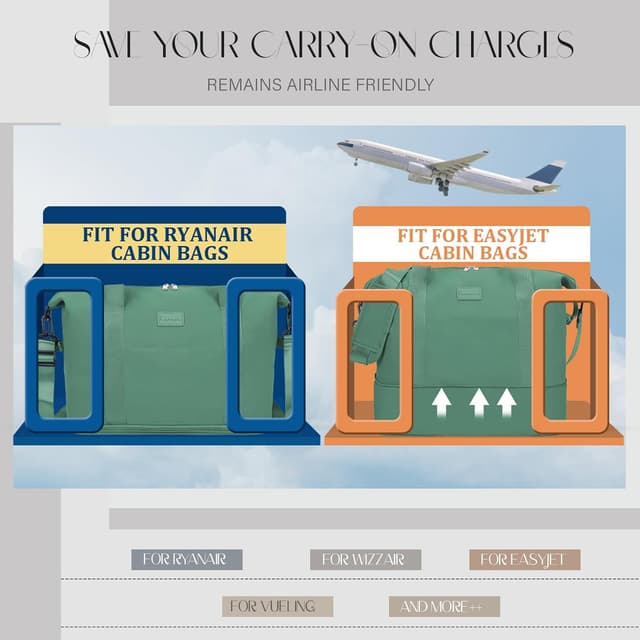 Thumbnail 1 de Hayayu Convertible Cabin Bag 40x30x20