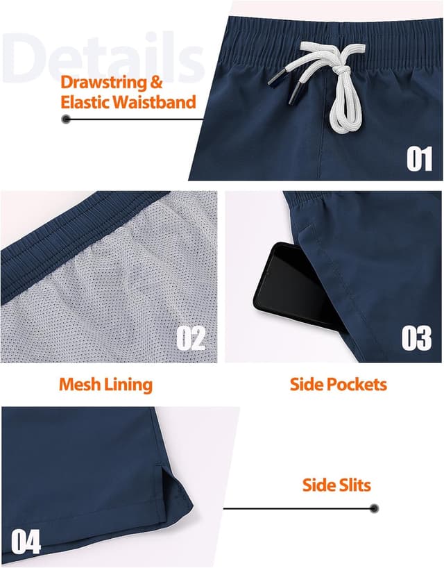 Thumbnail 3 de YUTYTH men’s swim shorts 2 side pockets