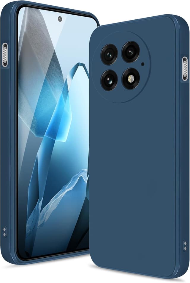 Detalle de Btstring Soft Silicone Case for OnePlus 13 (Blue) with Upgraded Camera Protection