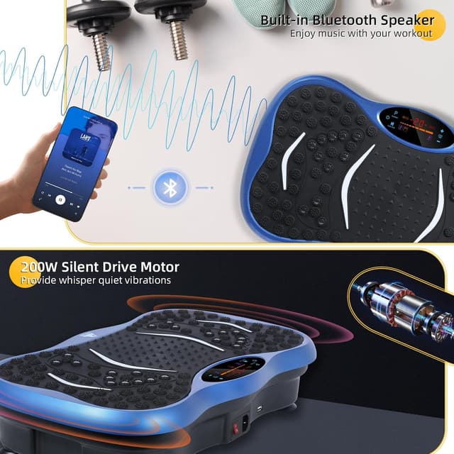 Thumbnail 4 de EVOLAND Vibration Plate Exercise Machine 99-speeds