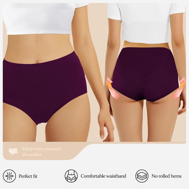 Detalle 2 de FALARY Women’s High Rise Cotton Knickers (Pack of 5)