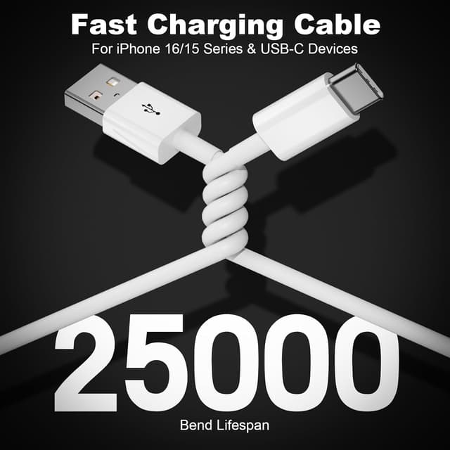 Thumbnail 4 de USB A to USB C Cable 3FT 2-Pack