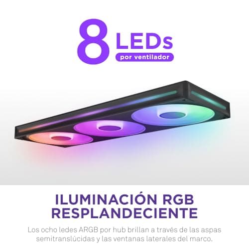 Thumbnail 8 de NZXT F420 RGB 420 mm, 3 x 140 mm ventiladores