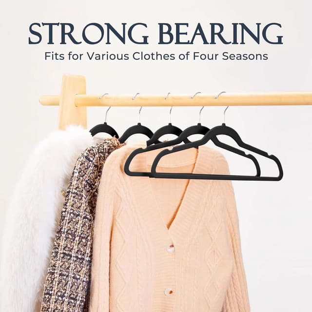 Thumbnail 5 de HOUSE DAY Velvet Non-Slip Suit Hangers 60-pack 👔