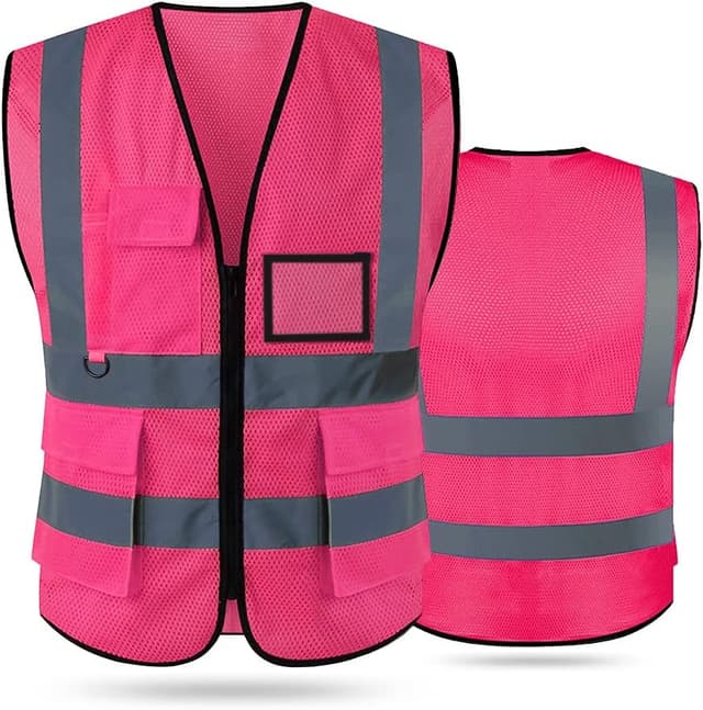 Detalle 2 de Tydon Guardian Hi Vis Reflective Vest with Zipper Front (ANSI/ISEA compliant)