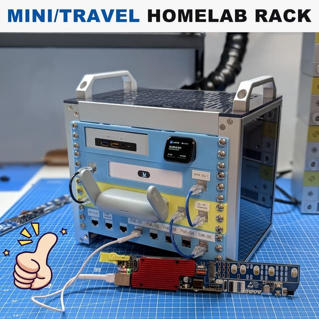 Detalle 1 de GeeekPi 4U Rack für 10-Zoll Racks