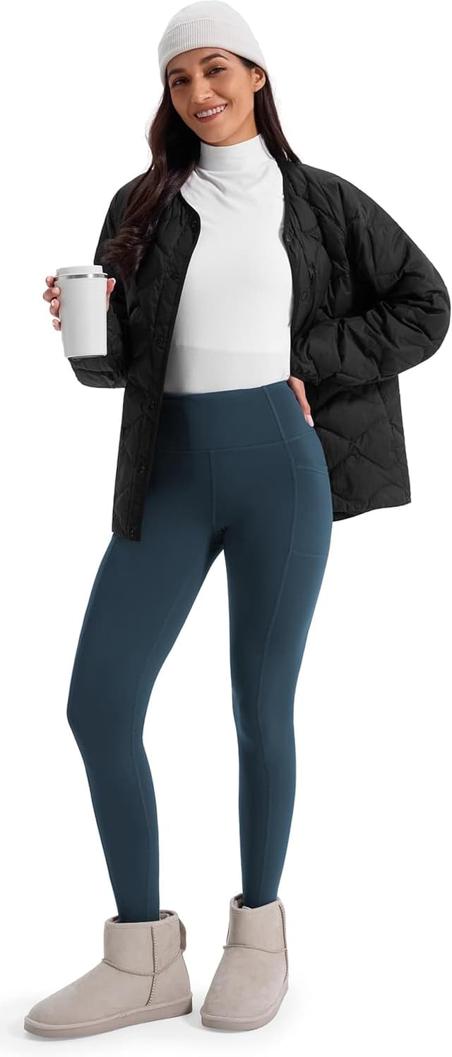 Thumbnail 6 de JOYSPELS Women’s Fleece Lined Thermal Leggings with Pockets (High Waist)