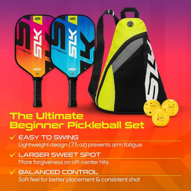 Detalle de Selkirk Sport SLK Neo Pickleball Paddle Set (2) | Fiberglass face, honeycomb core