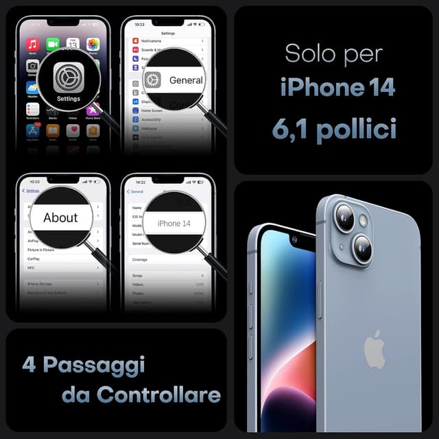 Thumbnail 1 de TOCOL Cover Magnetica iPhone 14 6,1 pollici