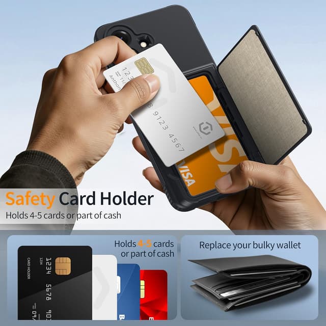 Detalle 2 de Oterkin Samsung S26 wallet case with 4-5 cards