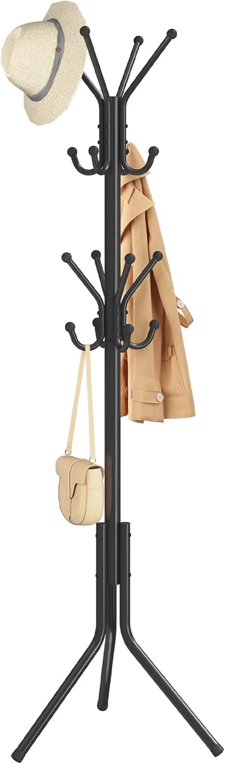 Thumbnail 6 de SONGMICS Appendiabiti da terra RCR081WC01 bianco nuvola con 16 ganci, altezza 175 cm