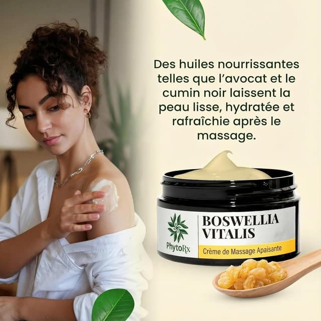 Detalle de Crème d’Encens Extra Forte 100 ml : boswellia serrata & carterii pour massage des articulations