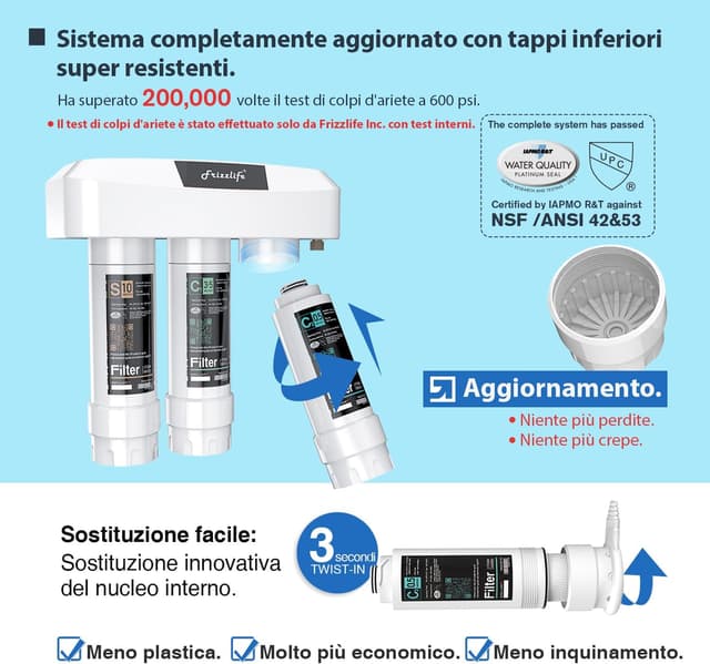 Thumbnail 5 de FRIZZLIFE SK99 0,5 ”m Untertisch Wasserfilter đ°