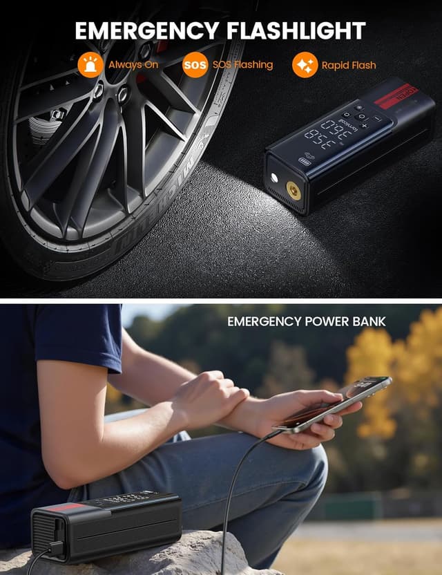 Thumbnail 5 de Lamicall Cordless Tyre Inflator 150PSI