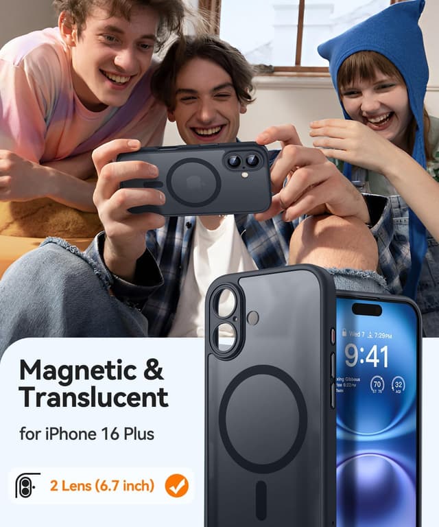 Detalle 2 de CANSHN Magnetic for iPhone 16 Plus Case