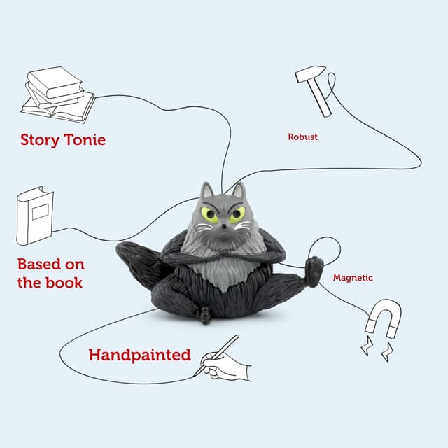 Detalle de Toniebox Audio Character: tonies Toto the Ninja Cat (narrated by Dermot O'Leary), for ages 3+