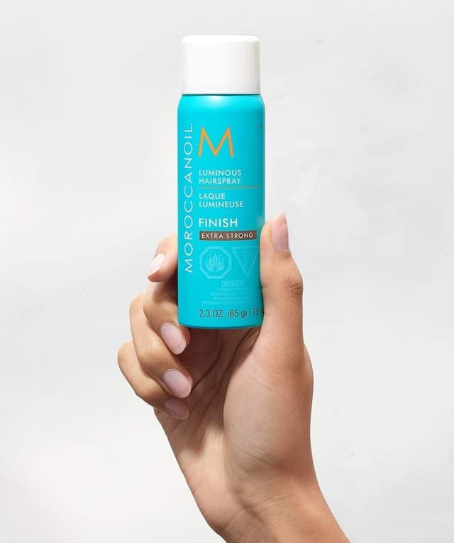Detalle de Moroccanoil Laque Lumineuse Extra Strong : laque fixante brillante anti-frisottis